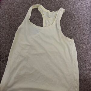 Lululemon Athletica Light Yellow Tank Top